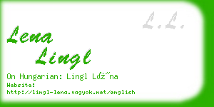lena lingl business card